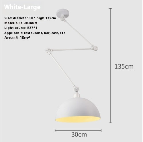 Adjustable Nordic Minimalist Drop Pendant Light