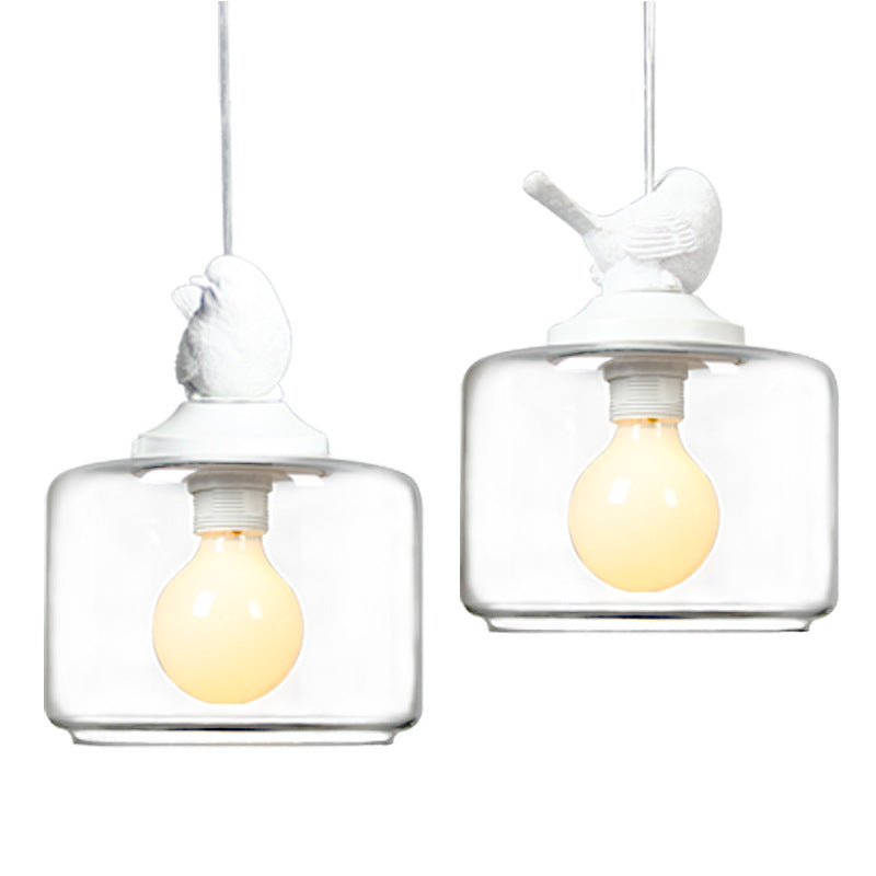 Artistic Glass Bird Pendant Accent Light
