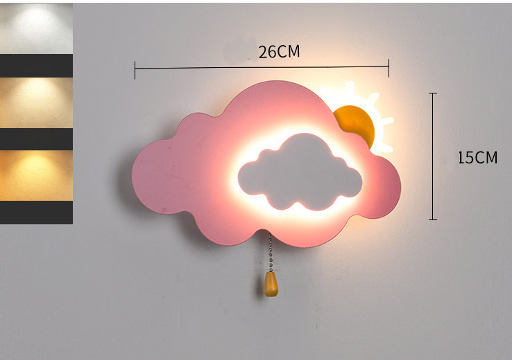 Cloud Shape Kids Wall LED Lamp