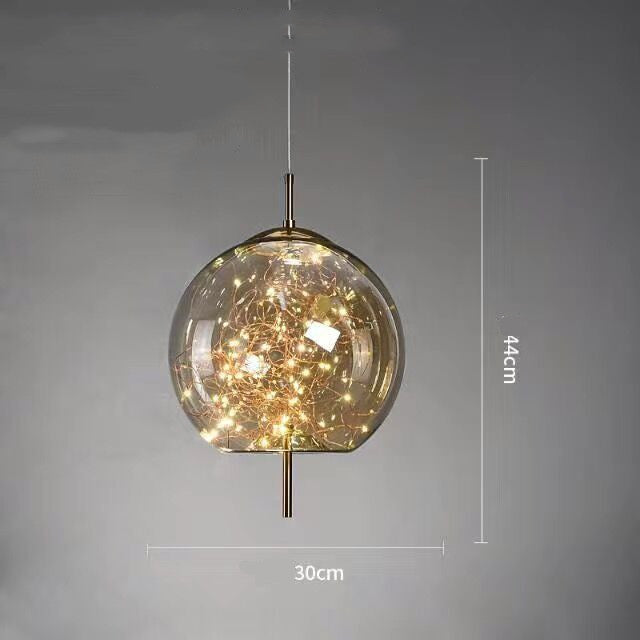 Contemporary Glass Mini Pendant Chandelier
