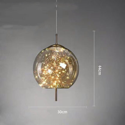 Contemporary Glass Mini Pendant Chandelier