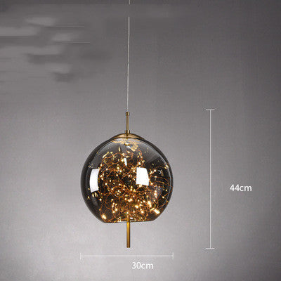 Contemporary Glass Mini Pendant Chandelier