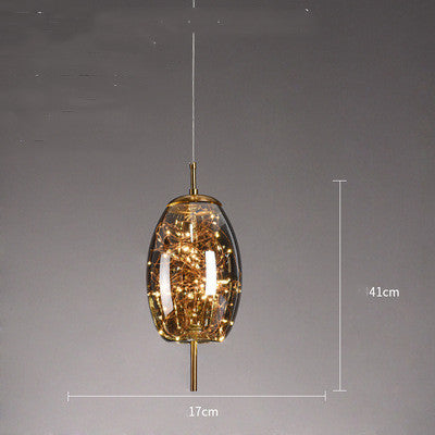 Contemporary Glass Mini Pendant Chandelier