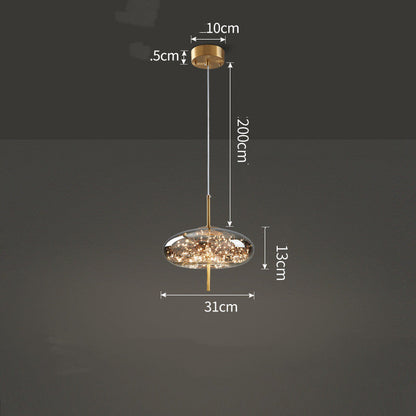 Contemporary Glass Mini Pendant Chandelier