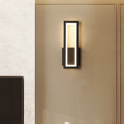 Contemporary Linear Wall Accent Light / Black S / Warm light