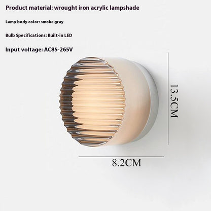 Contemporary Wall Accent Panel Light Fixture / Warm Light 3000K / B White