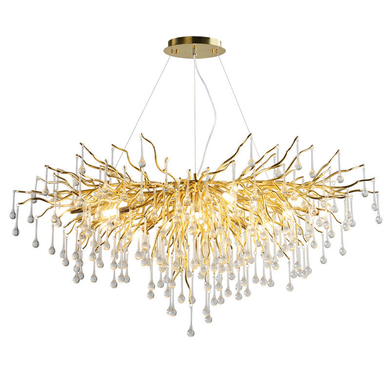 Elegant Glass Disc LED Pendant Chandelier