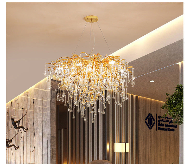 Elegant Glass Disc LED Pendant Chandelier