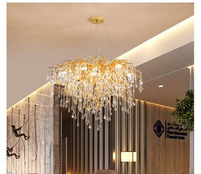 Elegant Glass Disc LED Pendant Chandelier