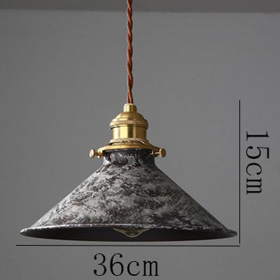 Industrial Copper Accent LED Pendant Light