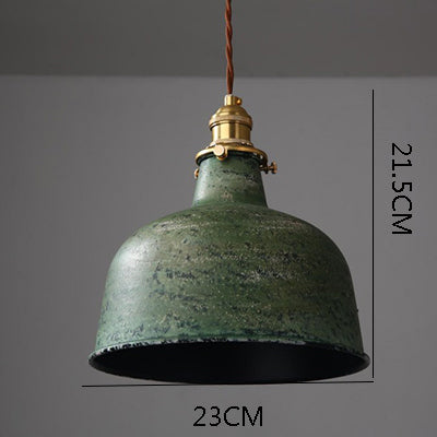 Industrial Copper Accent LED Pendant Light