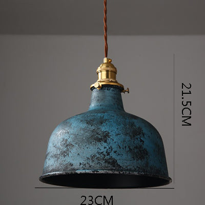 Industrial Copper Accent LED Pendant Light