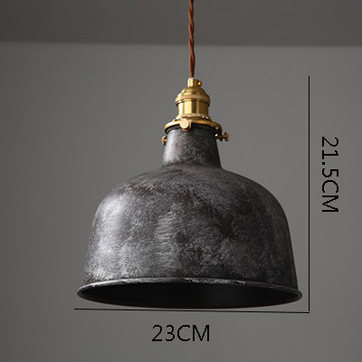 Industrial Copper Accent LED Pendant Light