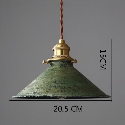 Industrial Copper Accent LED Pendant Light