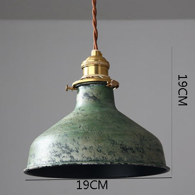 Industrial Copper Accent LED Pendant Light