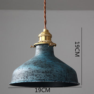 Industrial Copper Accent LED Pendant Light