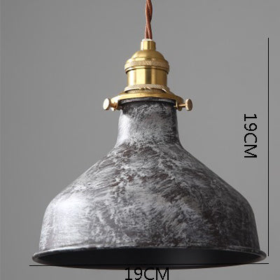 Industrial Copper Accent LED Pendant Light