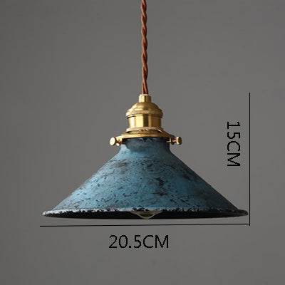 Industrial Copper Accent LED Pendant Light