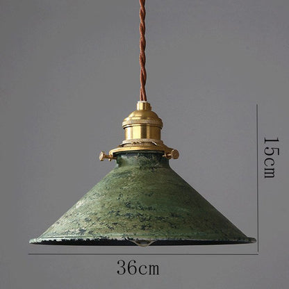 Industrial Copper Accent LED Pendant Light