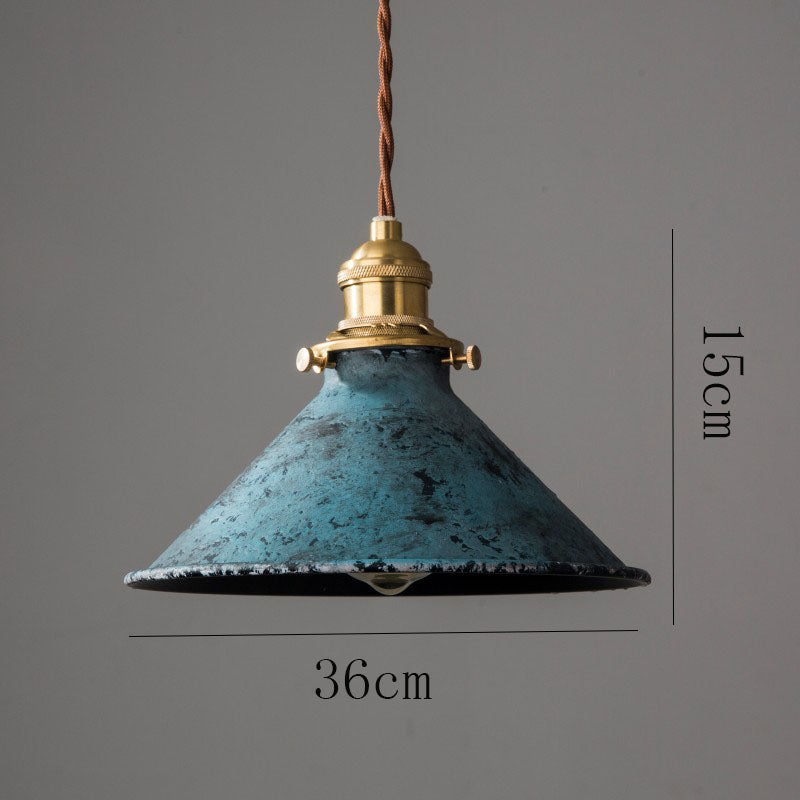 Industrial Copper Accent LED Pendant Light