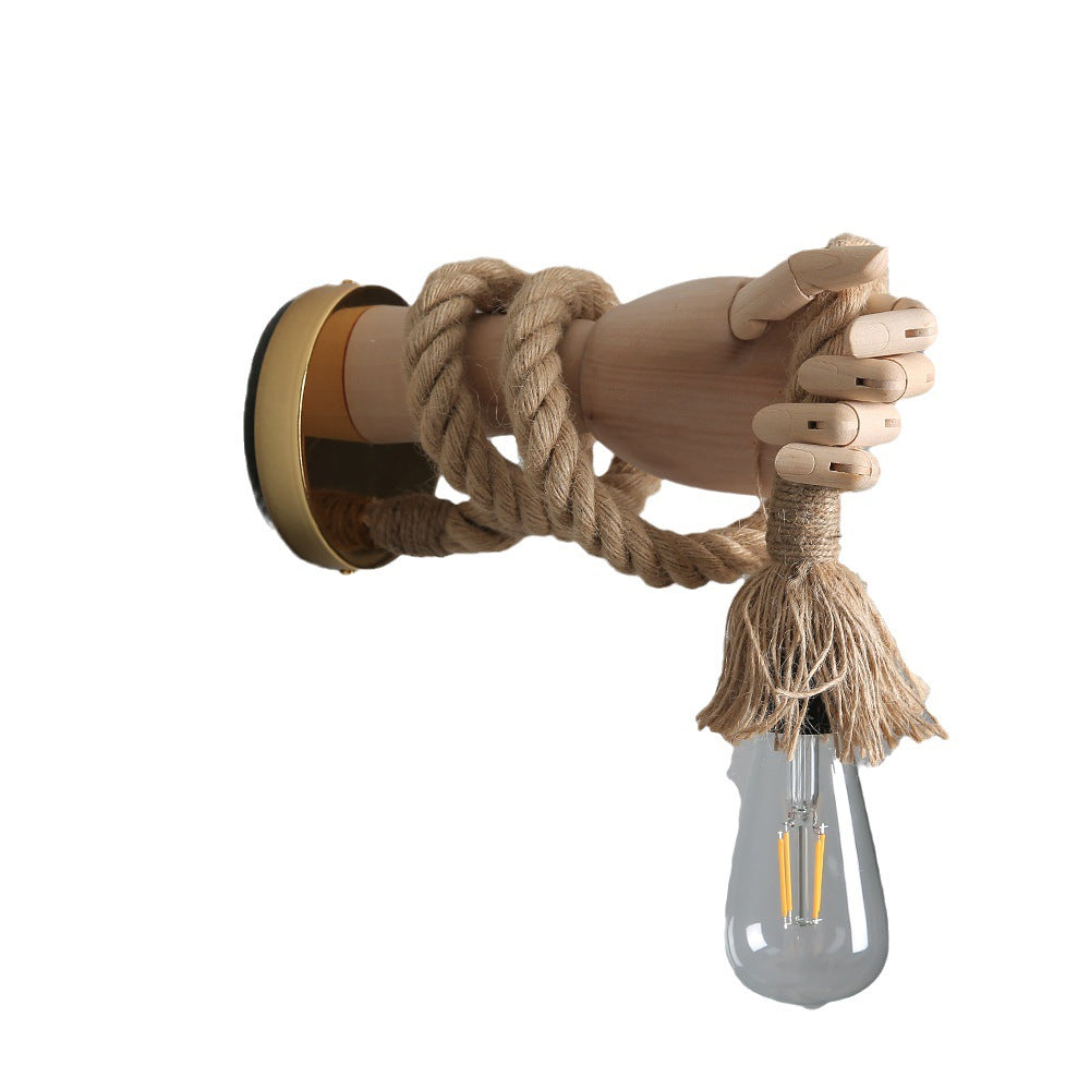 Industrial Mechanical Hand Wall Lamp