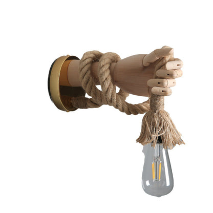 Industrial Mechanical Hand Wall Lamp