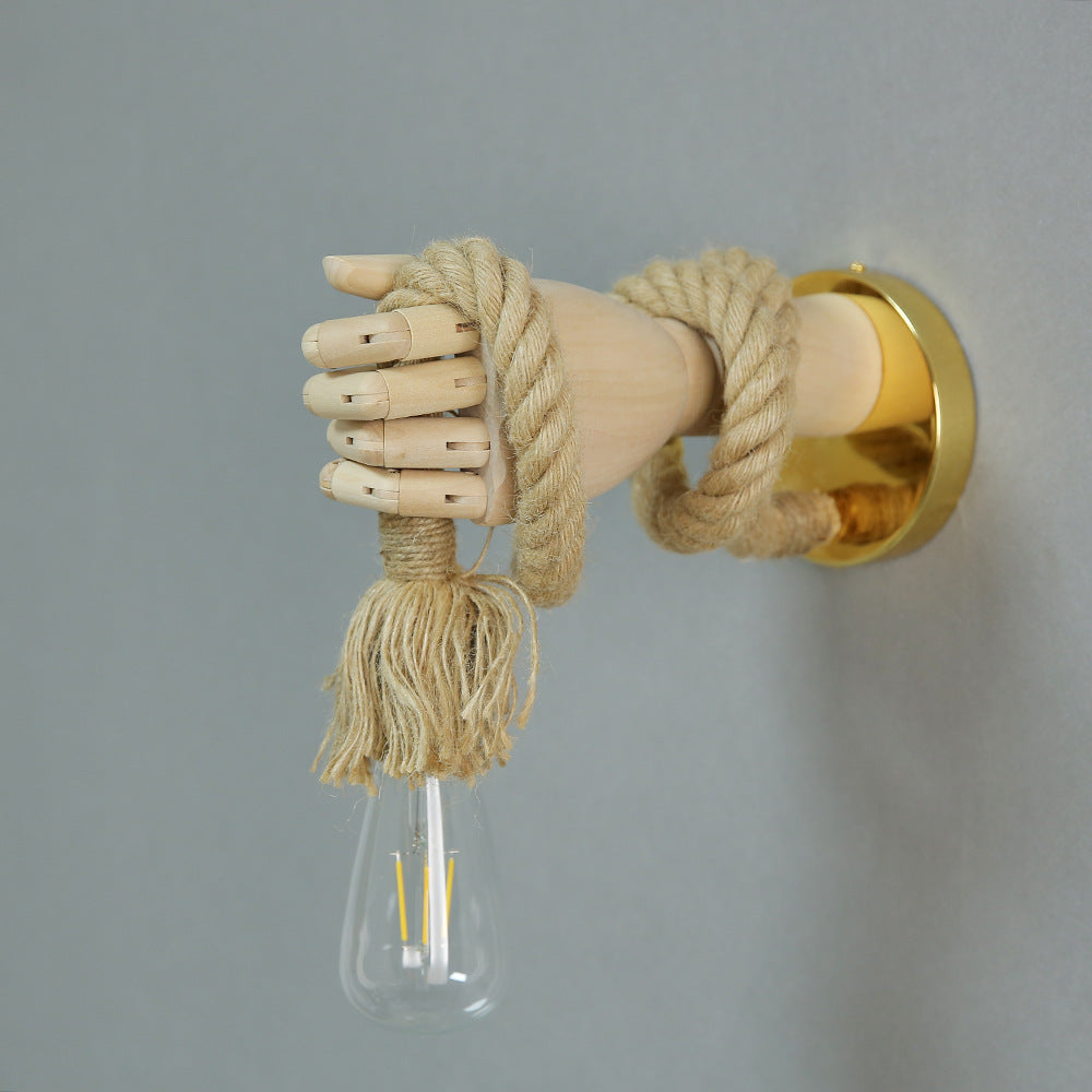 Industrial Mechanical Hand Wall Lamp