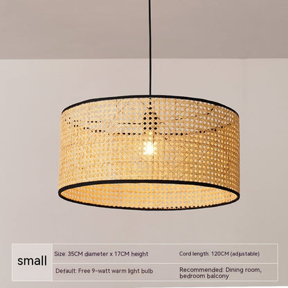 Japanese Rattan Woven Ceiling Pendant Light