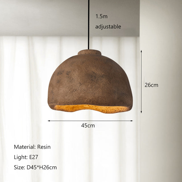 Japanese Zen Resin Pendant Hanging Light