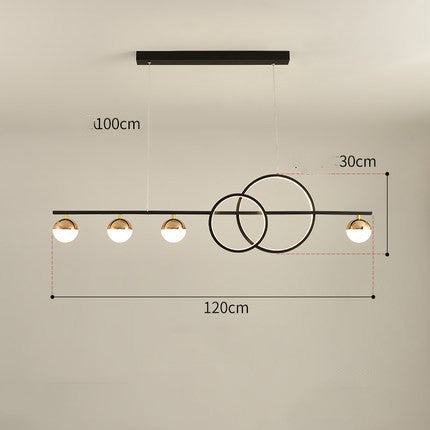 Linear LED Dining Pendant Light Bar Fixture