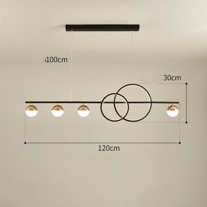 Linear LED Dining Pendant Light Bar Fixture