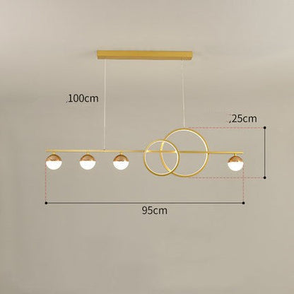 Linear LED Dining Pendant Light Bar Fixture