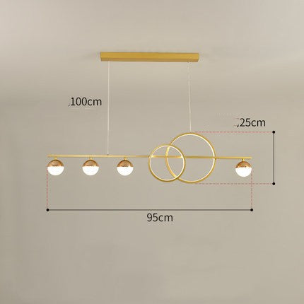 Linear LED Dining Pendant Light Bar Fixture