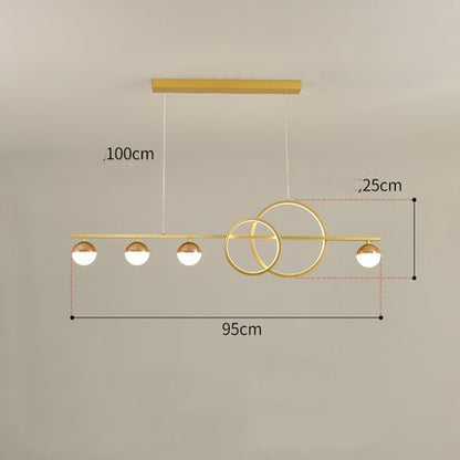 Linear LED Dining Pendant Light Bar Fixture