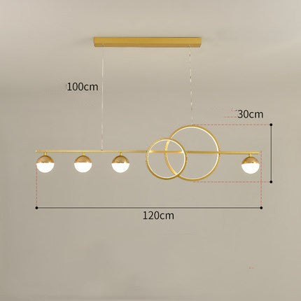 Linear LED Dining Pendant Light Bar Fixture