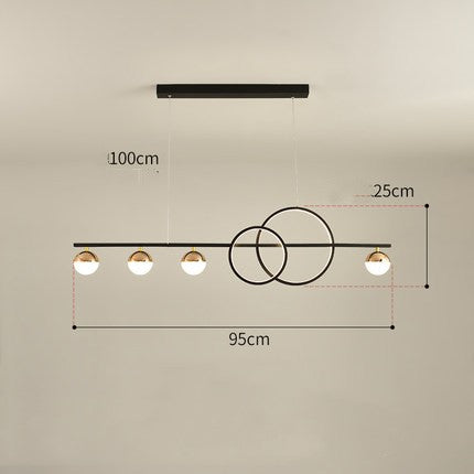 Linear LED Dining Pendant Light Bar Fixture