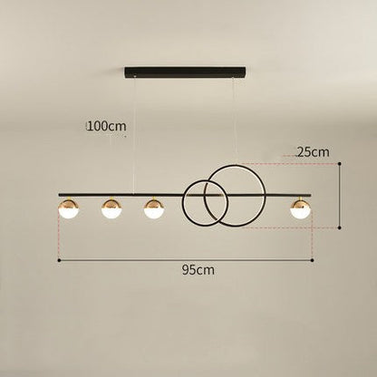 Linear LED Dining Pendant Light Bar Fixture