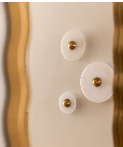 Modern Marble Disc Wall Sconce Light / 6w / 350mm