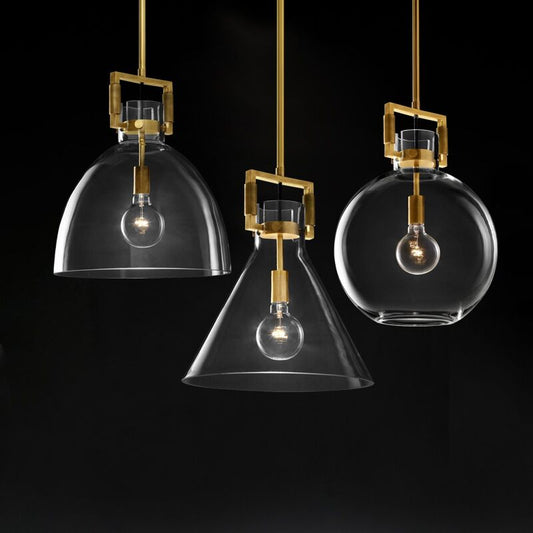 Modern Nordic Glass Pendant Chandelier