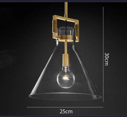 Modern Nordic Glass Pendant Chandelier