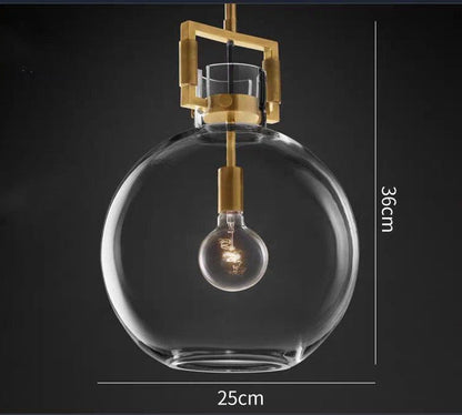 Modern Nordic Glass Pendant Chandelier