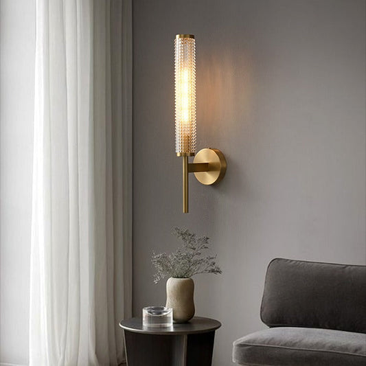 Nordic Glass Column Wall Sconce Light