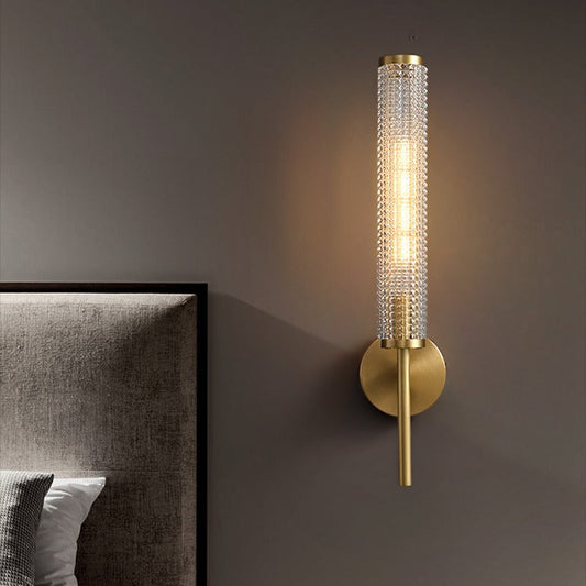 Nordic Glass Column Wall Sconce Light