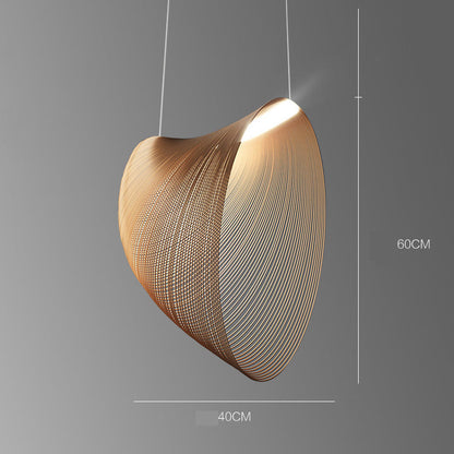 Nordic Linear Wood Beam LED Pendant Light