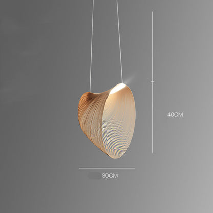 Nordic Linear Wood Beam LED Pendant Light