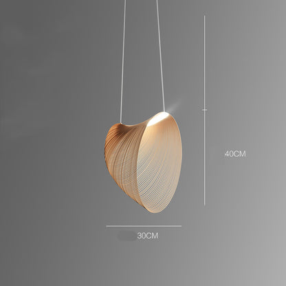 Nordic Linear Wood Beam LED Pendant Light