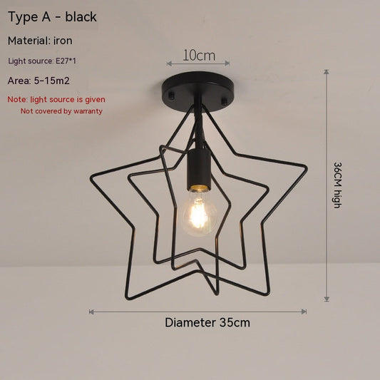Nordic Star Shape Ceiling Light Fixture