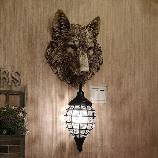 Rustic Heritage Resin Wall Sconce Light