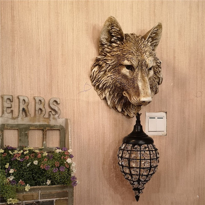 Rustic Heritage Resin Wall Sconce Light