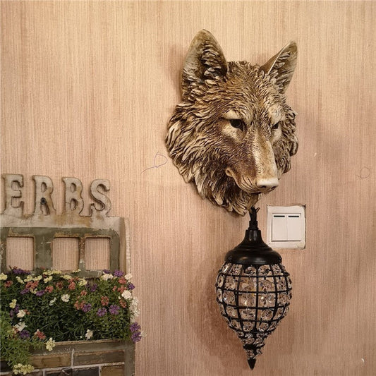 Rustic Heritage Resin Wall Sconce Light